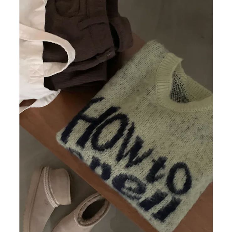 クルーネック カジュアルニットトップス | VIVID LADY | 詳細画像37 