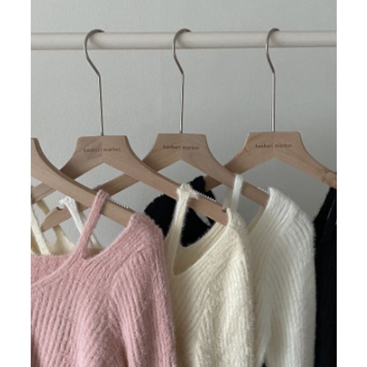 アンゴラ風オフショル コンパクトニット | VIVID LADY | 詳細画像18 