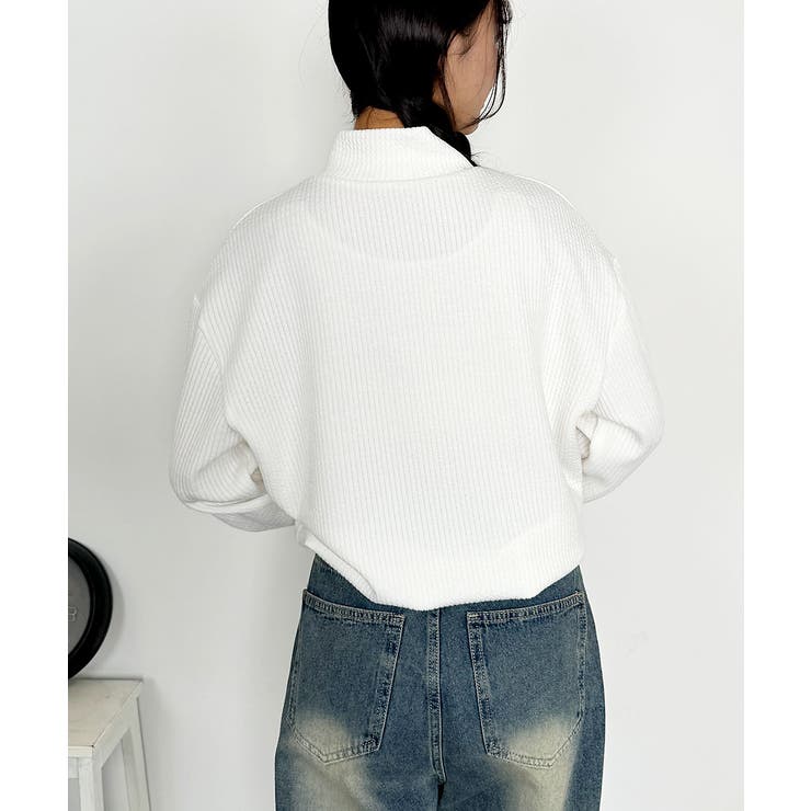 ボリューム袖アノラックリブニット レディース 春 | VIVID LADY | 詳細画像7 