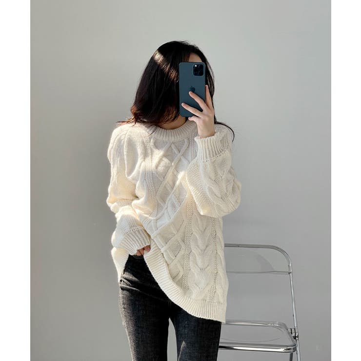 yuusubaijingBALENCIAGA ケーブルニット 217550_m01.jpg