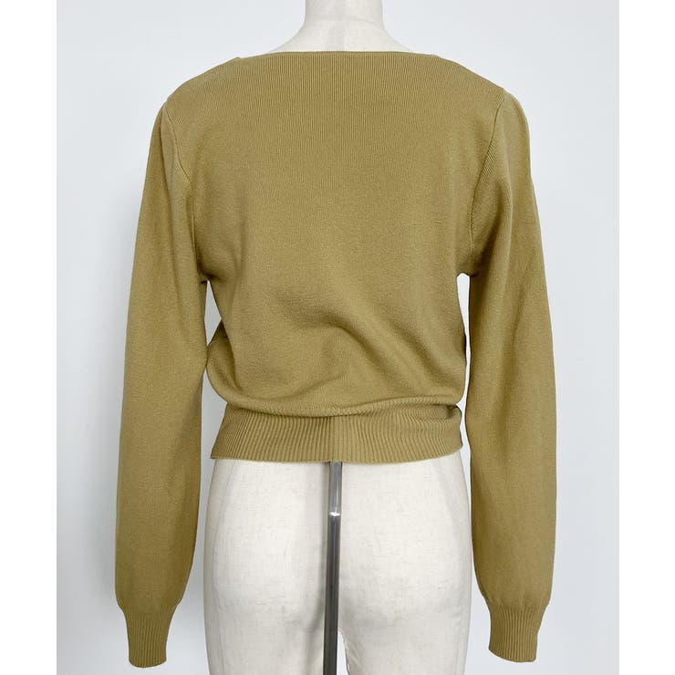 ニットセーター スクエアネック ショート丈 | VIVID LADY | 詳細画像4 