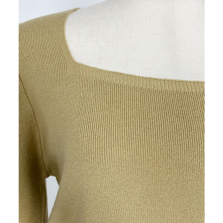 ニットセーター スクエアネック ショート丈 | VIVID LADY | 詳細画像5 