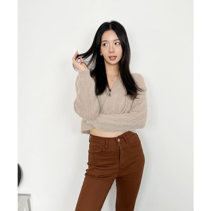 ニットカーディガン ジップアップ フード付き | VIVID LADY | 詳細画像20 