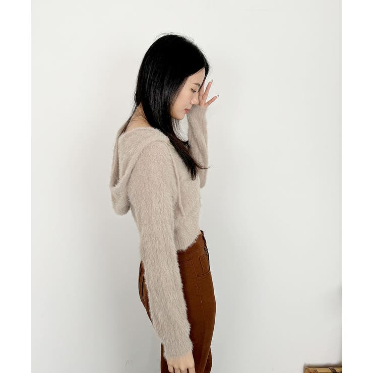 ニットカーディガン ジップアップ フード付き | VIVID LADY | 詳細画像23 