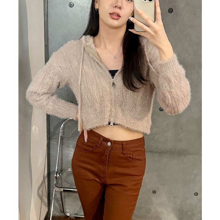 ニットカーディガン ジップアップ フード付き | VIVID LADY | 詳細画像25 