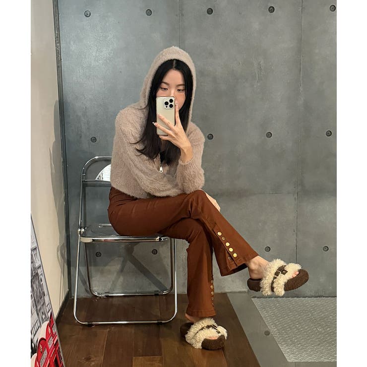 ニットカーディガン ジップアップ フード付き | VIVID LADY | 詳細画像27 