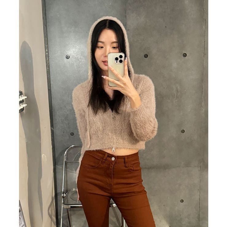 ニットカーディガン ジップアップ フード付き | VIVID LADY | 詳細画像28 