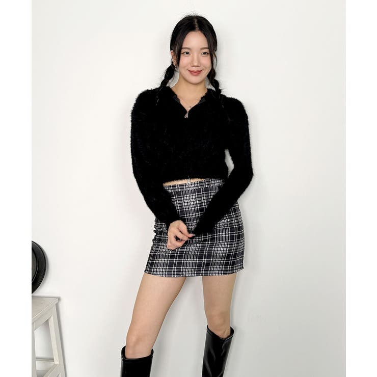 ニットカーディガン ジップアップ フード付き | VIVID LADY | 詳細画像29 