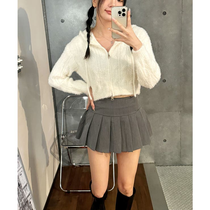 ニットカーディガン ジップアップ フード付き | VIVID LADY | 詳細画像44 