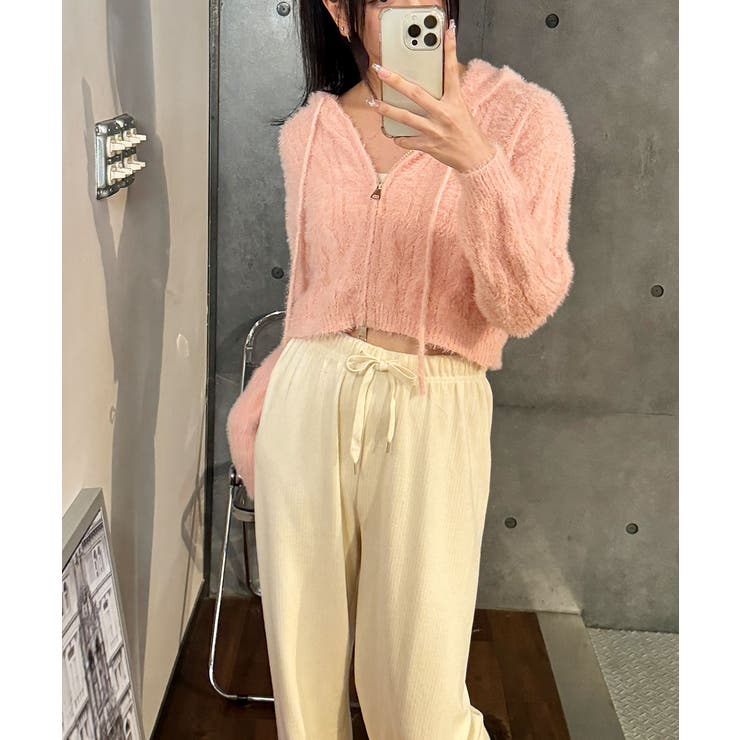 ニットカーディガン ジップアップ フード付き | VIVID LADY | 詳細画像57 