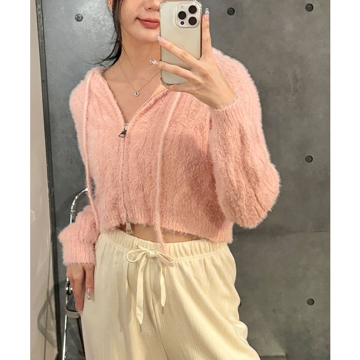 ニットカーディガン ジップアップ フード付き | VIVID LADY | 詳細画像59 