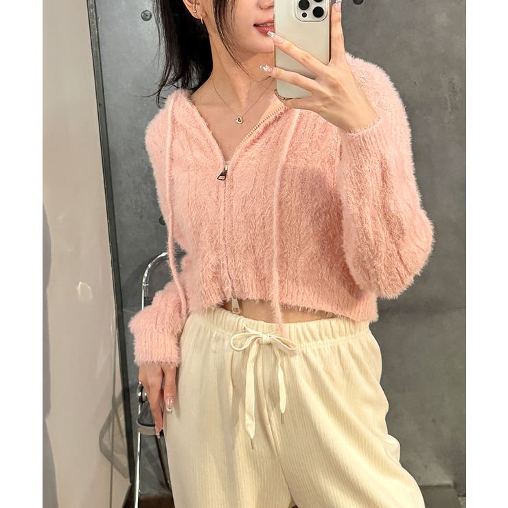 ニットカーディガン ジップアップ フード付き | VIVID LADY | 詳細画像60 