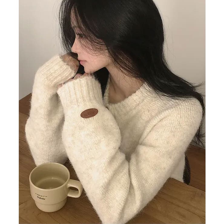 メランジカラー ヘンリーネック ニットプルオーバー | VIVID LADY | 詳細画像11 