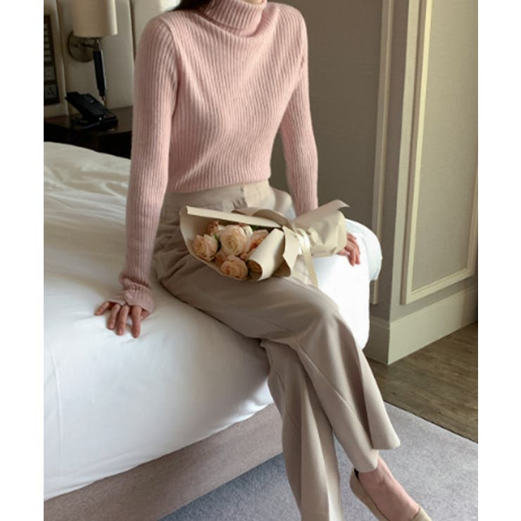 タートルネック リブニットプルオーバー | VIVID LADY | 詳細画像12 