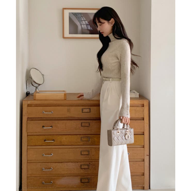 タートルネック リブニットプルオーバー | VIVID LADY | 詳細画像21 