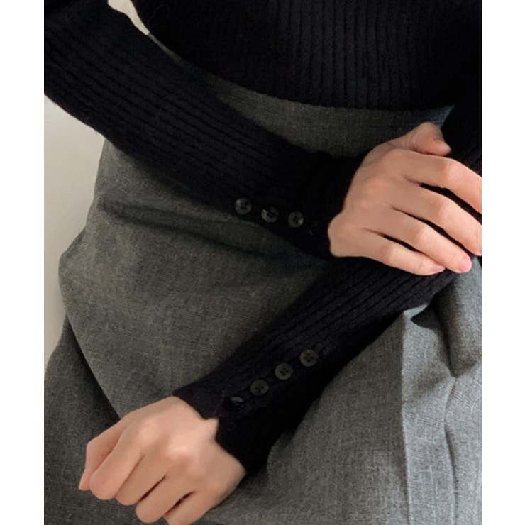 タートルネック リブニットプルオーバー | VIVID LADY | 詳細画像34 