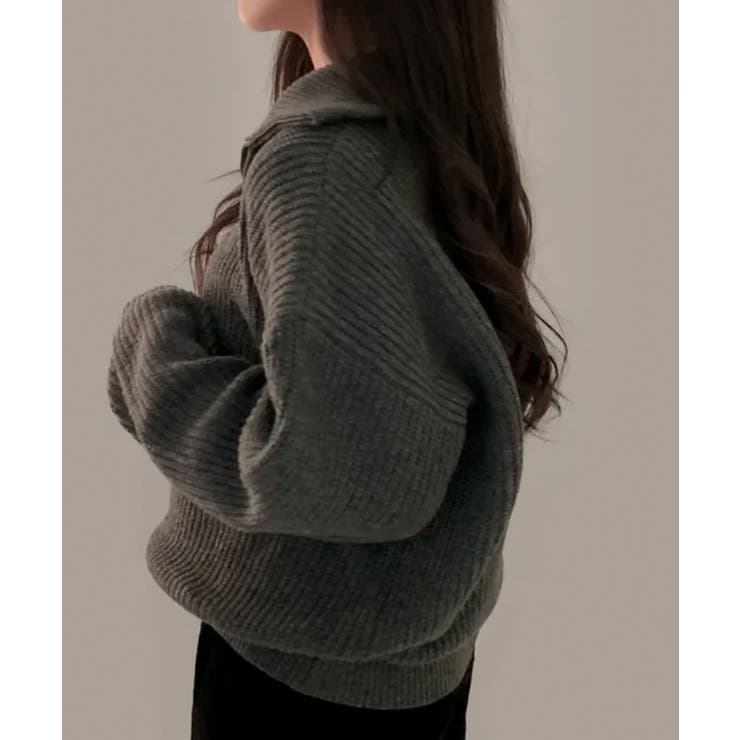 ハーフジップ ハイネックニット プルオーバー | VIVID LADY | 詳細画像22 