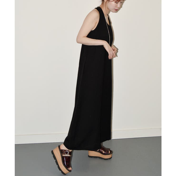 ツイスト ストラップ ロングワンピース[品番：KH000015354