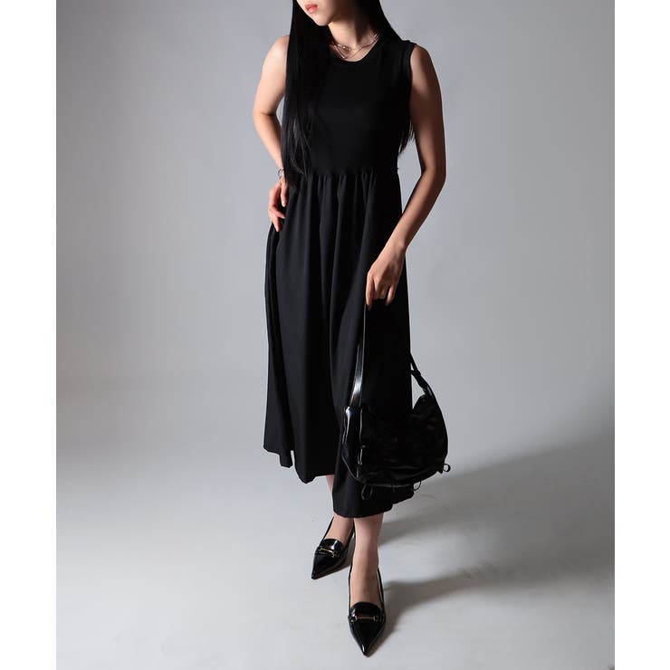 HELNOT LANG 本人期　ブラック ノースリーブワンピース Helmut Lang(ヘルムートラング) / ノースリーブワンピース/S