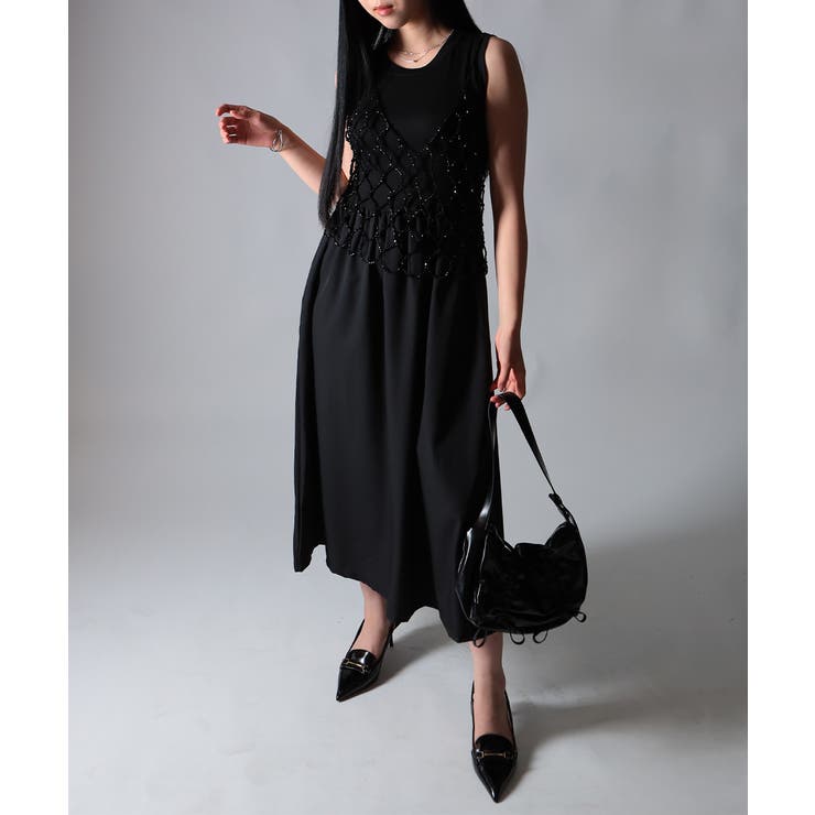 HELNOT LANG 本人期　ブラック ノースリーブワンピース 0A7F212C-52EB-4B51-BA5E-