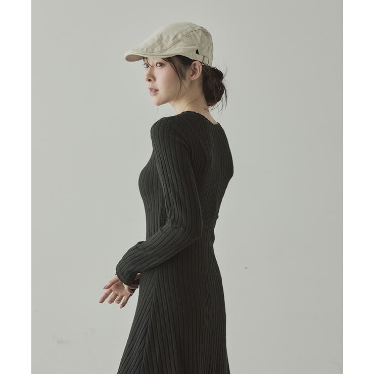 ヘンリーネックリブニットワンピース | VIVID LADY | 詳細画像27 