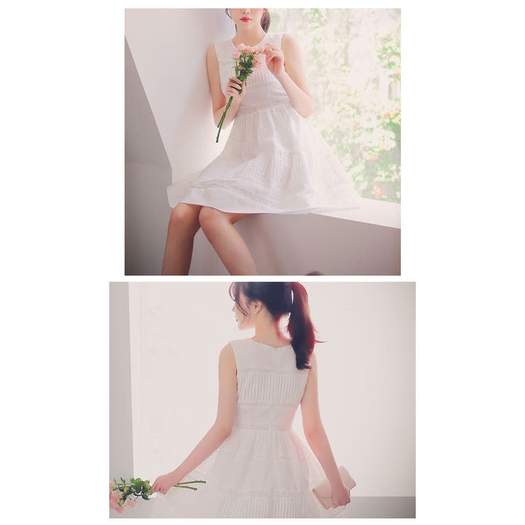 ロマンティックホワイトワンピース ワンピース 白 品番 Kh Vivid Lady ビビッドレディー のレディースファッション通販 Shoplist ショップリスト