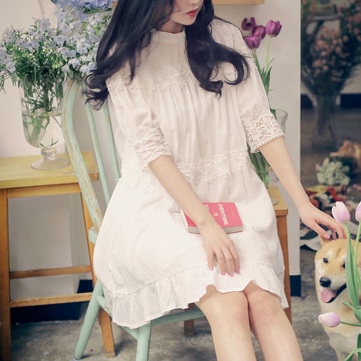 フランスブッシュレースワンピース レース ドレス 品番 Kh Vivid Lady ビビッドレディー のレディースファッション通販 Shoplist ショップリスト