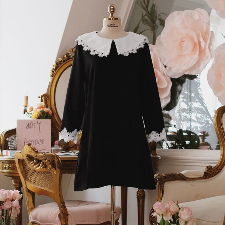 レースワンピース 黒 ワンピース 品番 Kh Vivid Lady ビビッドレディー のレディースファッション通販 Shoplist ショップリスト