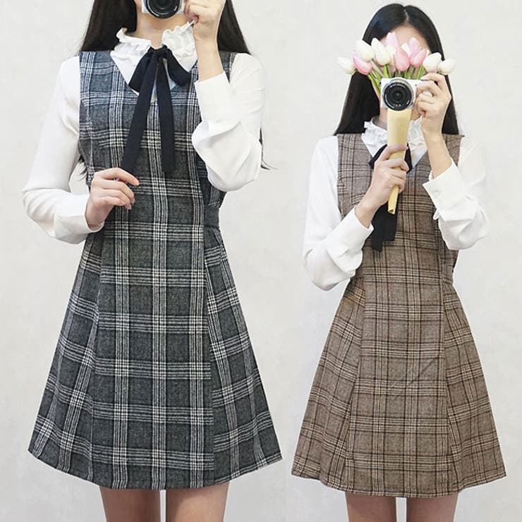 チェック ワンピース 秋冬 品番 Kh Vivid Lady ビビッドレディー のレディースファッション通販 Shoplist ショップリスト