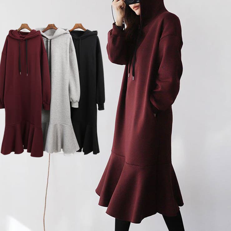 フード付き ワンピース ミディアム 品番 Kh Vivid Lady ビビッドレディー のレディースファッション通販 Shoplist ショップリスト