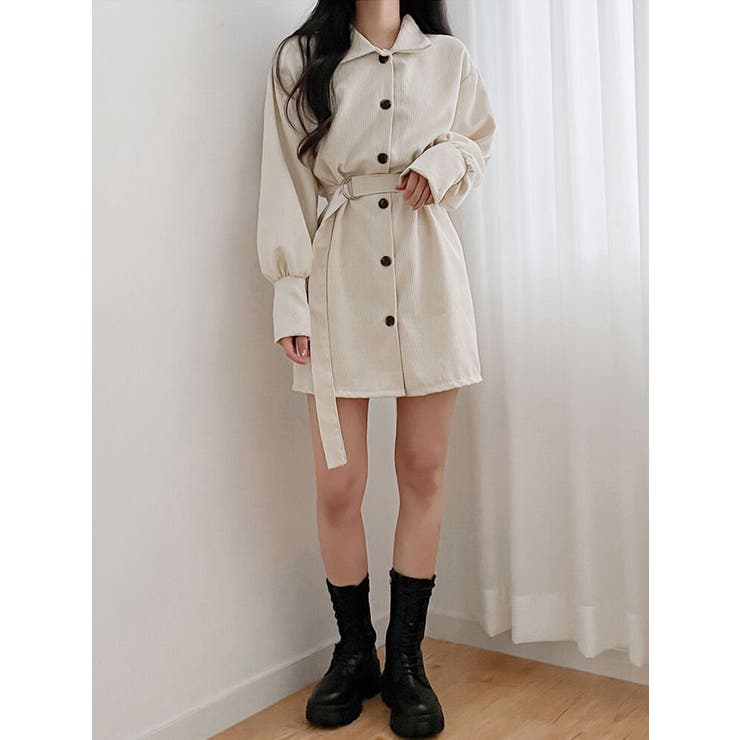 ロマンチックコーデュロイミニワンピース レディース シャツワンピース[品番：KH000013099]｜VIVID  LADY（ビビッドレディー）のレディースファッション通販｜SHOPLIST（ショップリスト）