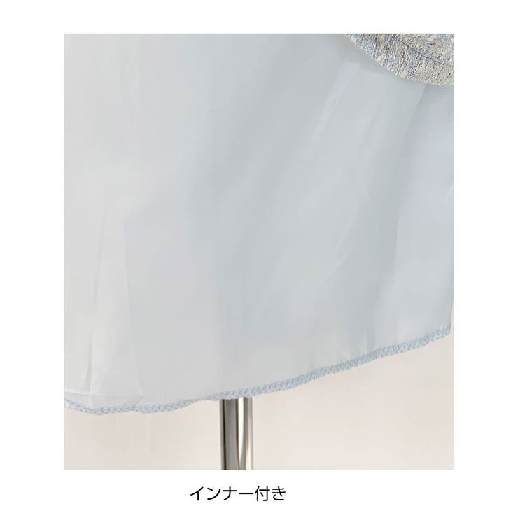 春ツイードビスチェワンピースショート丈 レディース 長袖 | VIVID LADY | 詳細画像7 