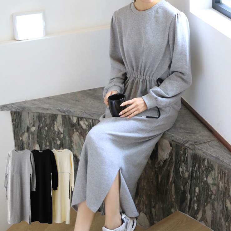 スウェットロング ワンピース レディース[品番：KH000011783]｜VIVID