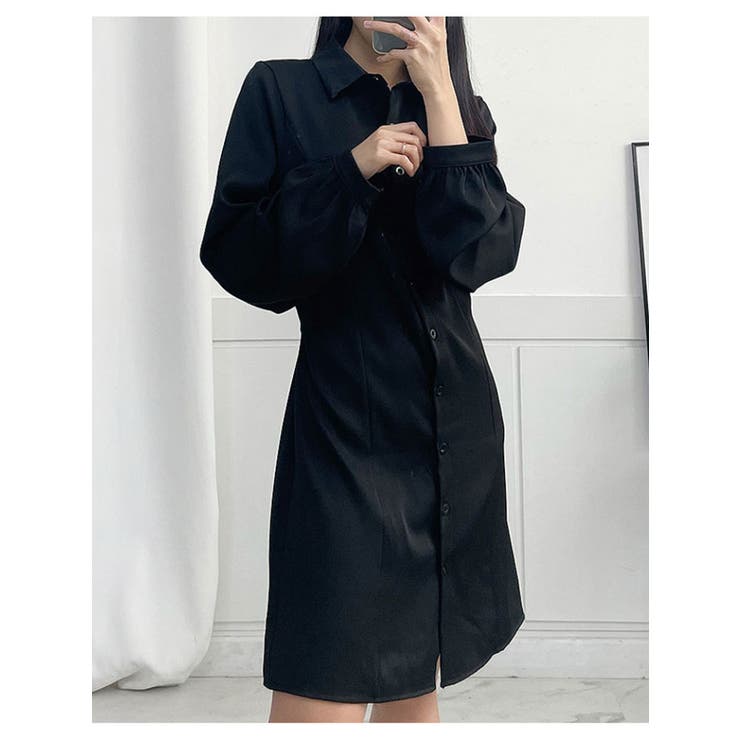 ボリューム袖シャツミニワンピース 全3色 長袖 | VIVID LADY | 詳細画像19 