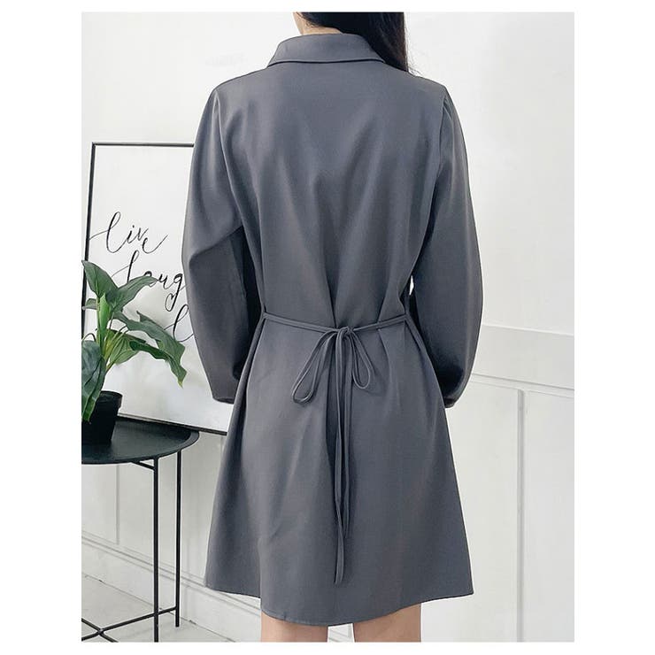 ボリューム袖シャツミニワンピース 全3色 長袖 | VIVID LADY | 詳細画像4 