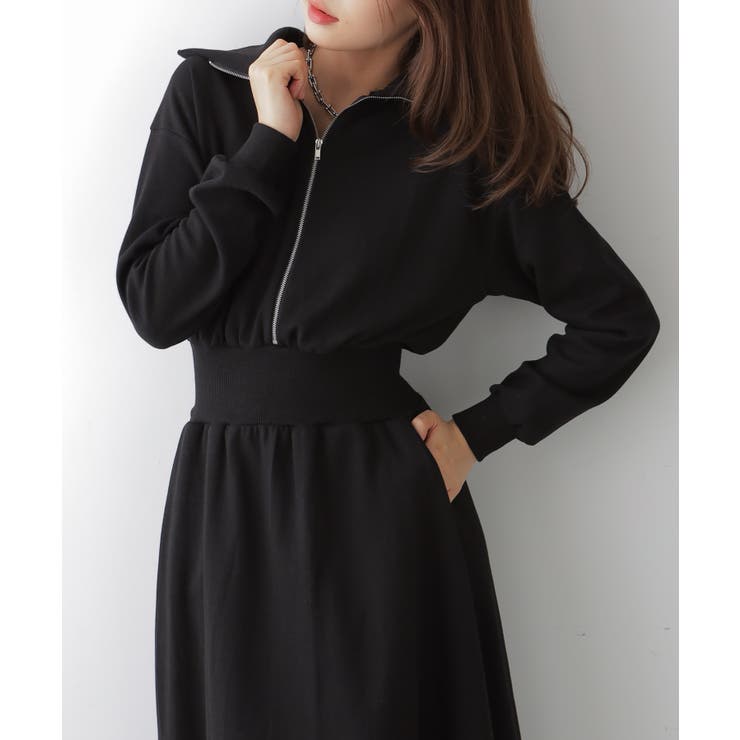 ハーフジップ スウェットワンピース | VIVID LADY | 詳細画像24 