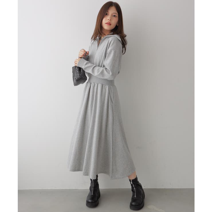 ハーフジップ スウェットワンピース | VIVID LADY | 詳細画像5 