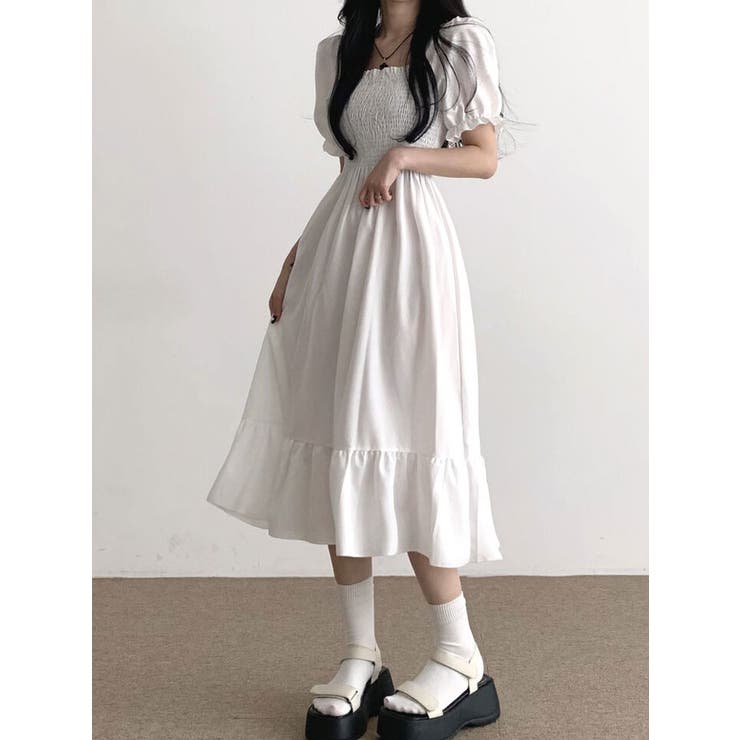 ドレス パーティー ワンピース 長袖 ロング丈 フリル 全2色 韓国 jy8301706_10.jpg