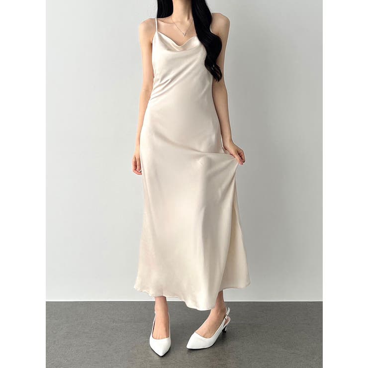限定セール -SALE スリップロングワンピース ワンピース キャミワンピ[品番 ワンピース