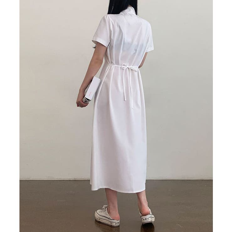 シャツワンピース 半袖 ワンピース[品番：KH000014096]｜VIVID LADY