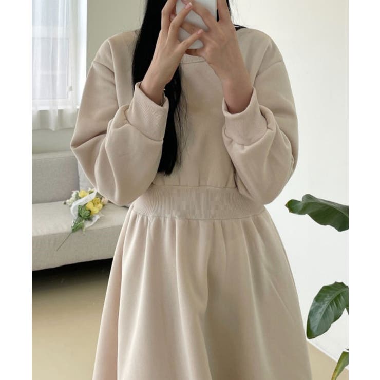 ルネ ロングワンピース ピンク 34 コート AU943A36（裏起毛クルー  