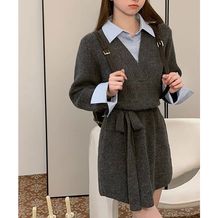 ニットワンピース ミニ ワンピ | VIVID LADY | 詳細画像19 