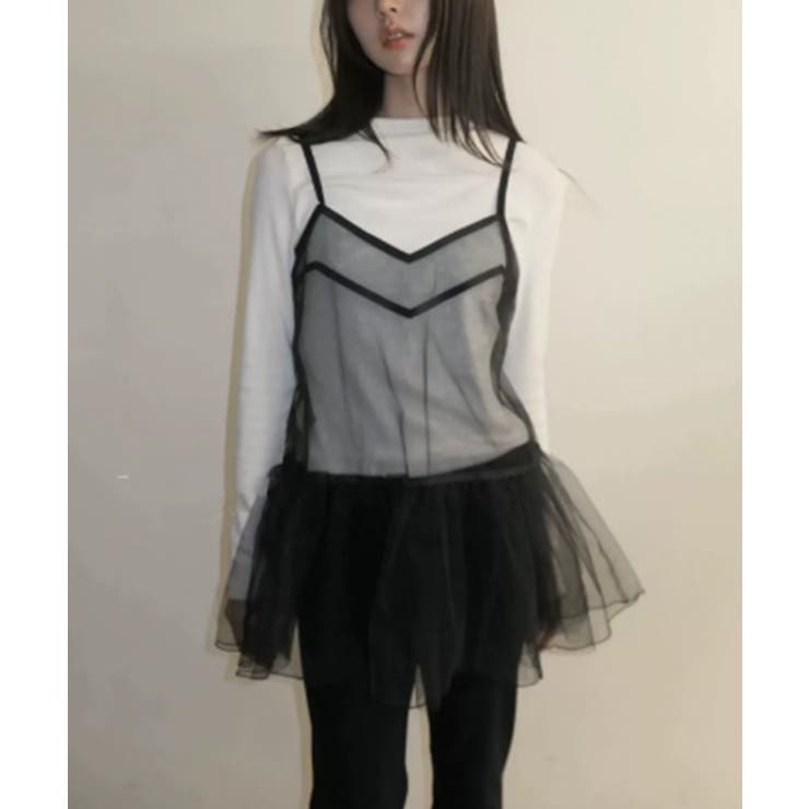 シアーフレアレイヤードキャミワンピース | VIVID LADY | 詳細画像4 