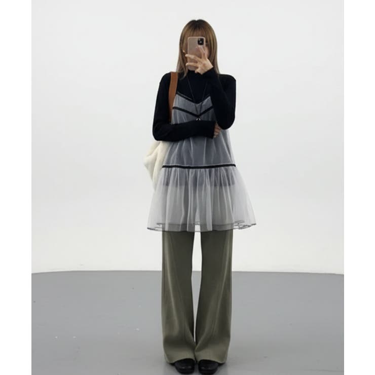 シアーフレアレイヤードキャミワンピース | VIVID LADY | 詳細画像7 