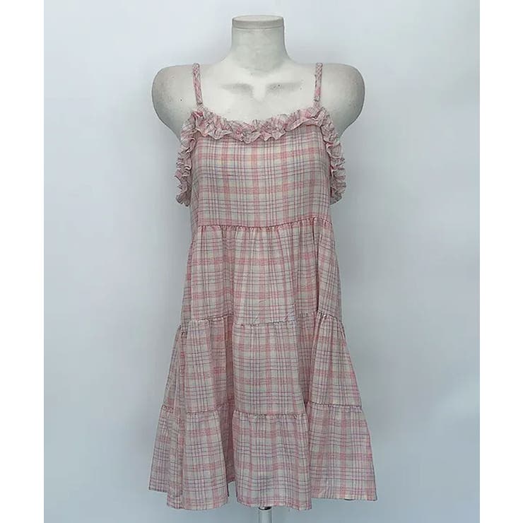 チェック フリル キャミソールワンピース | VIVID LADY | 詳細画像19 