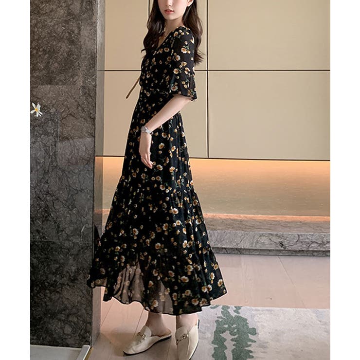 人気完売 SHIPS 楊柳 フラワー ティアードワンピース マキシ丈 楽天市場】【SALE／30%OFF】* ＜手洗い可能＞楊柳 フラワー