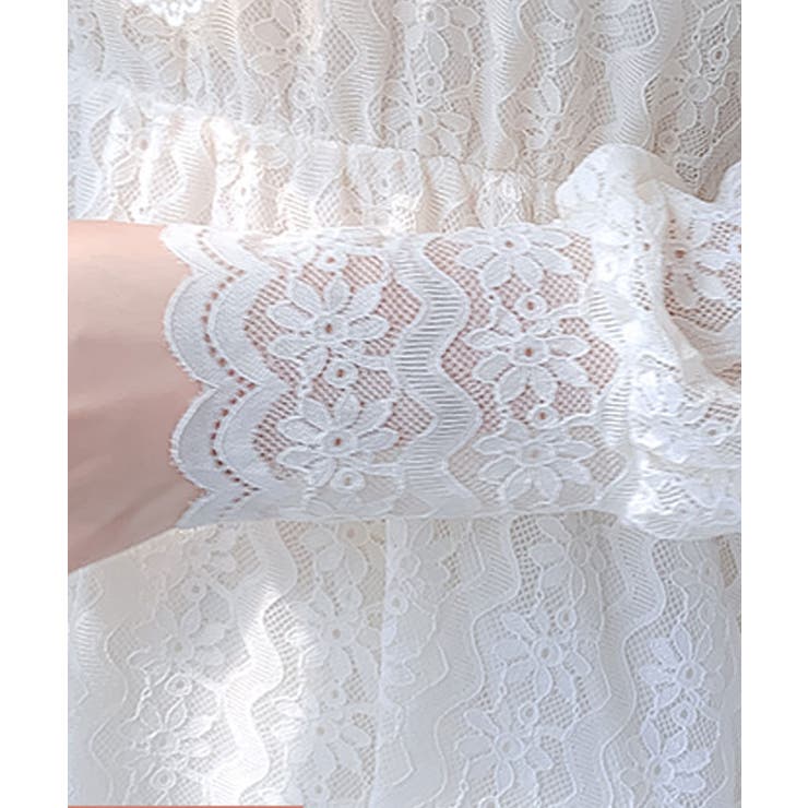 レースワンピース レディース ミディ丈ワンピース[品番