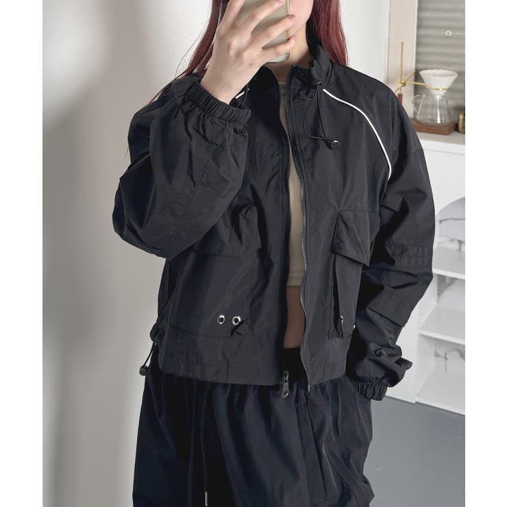 専門ショップ シャカシャカ ショートブルゾン[品番：KH000015350]｜VIVID LADY レディースウェア