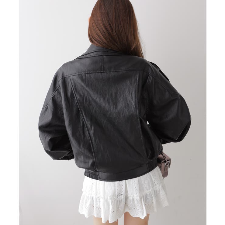 フェイクレザーライダースジャケット | VIVID LADY | 詳細画像22 