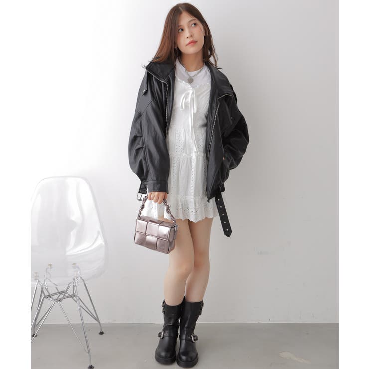 フェイクレザーライダースジャケット[品番：KH000015720]｜VIVID LADY